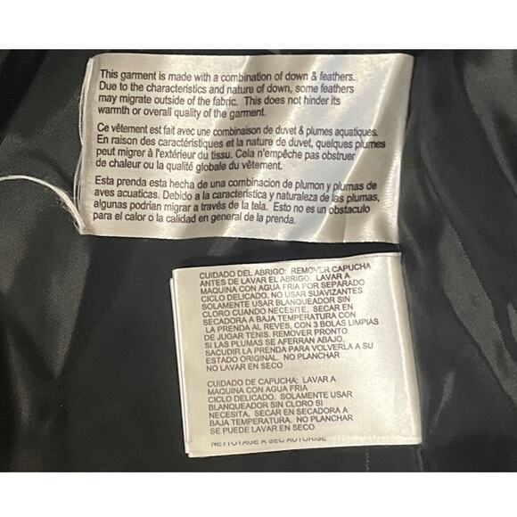 Michael Kors MK Winter Coat Faux Fur Trim Removable Hood Puffer Down Jacket - L - Picture 11 of 16